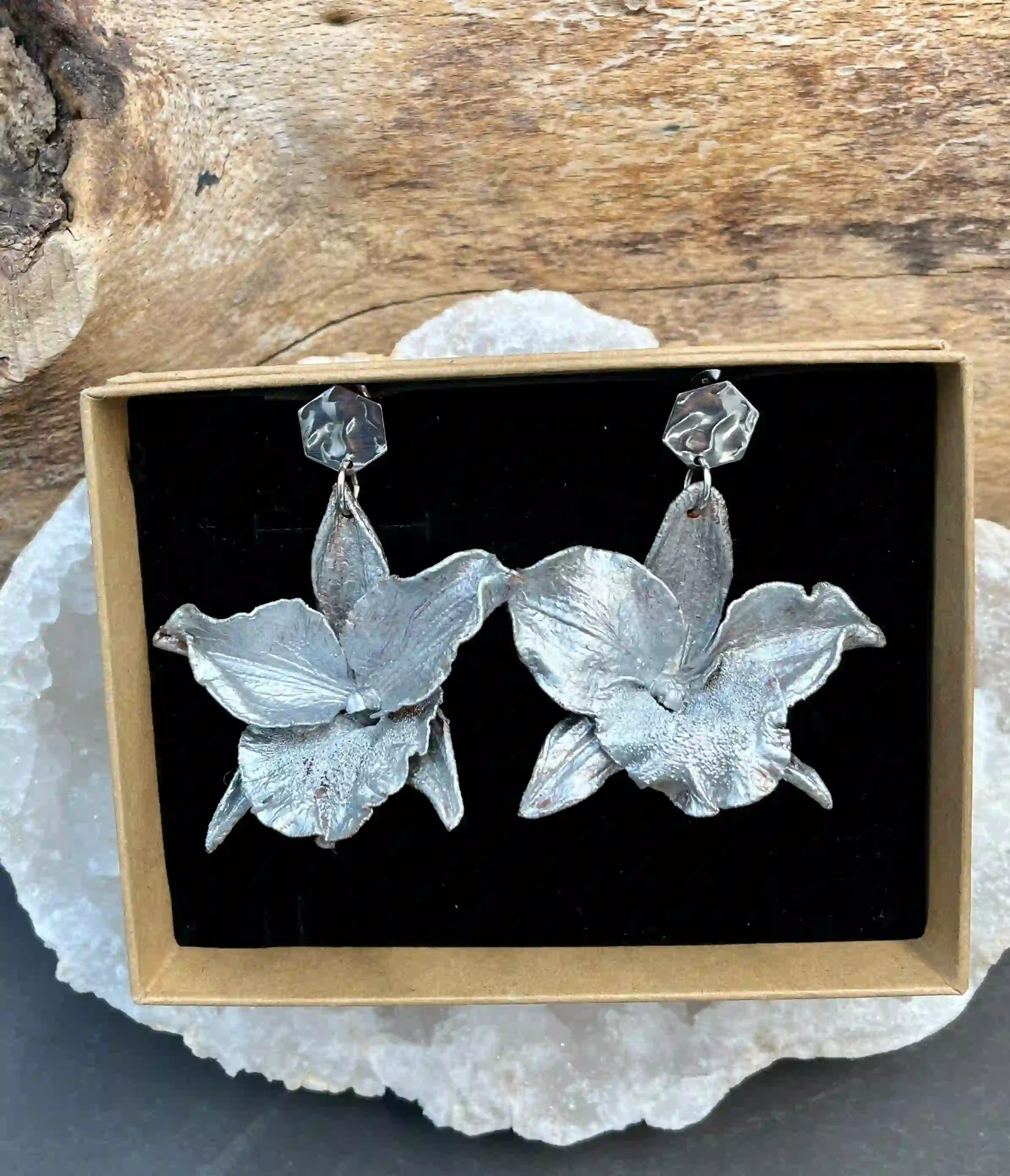 Orchideje náušnice (No1)