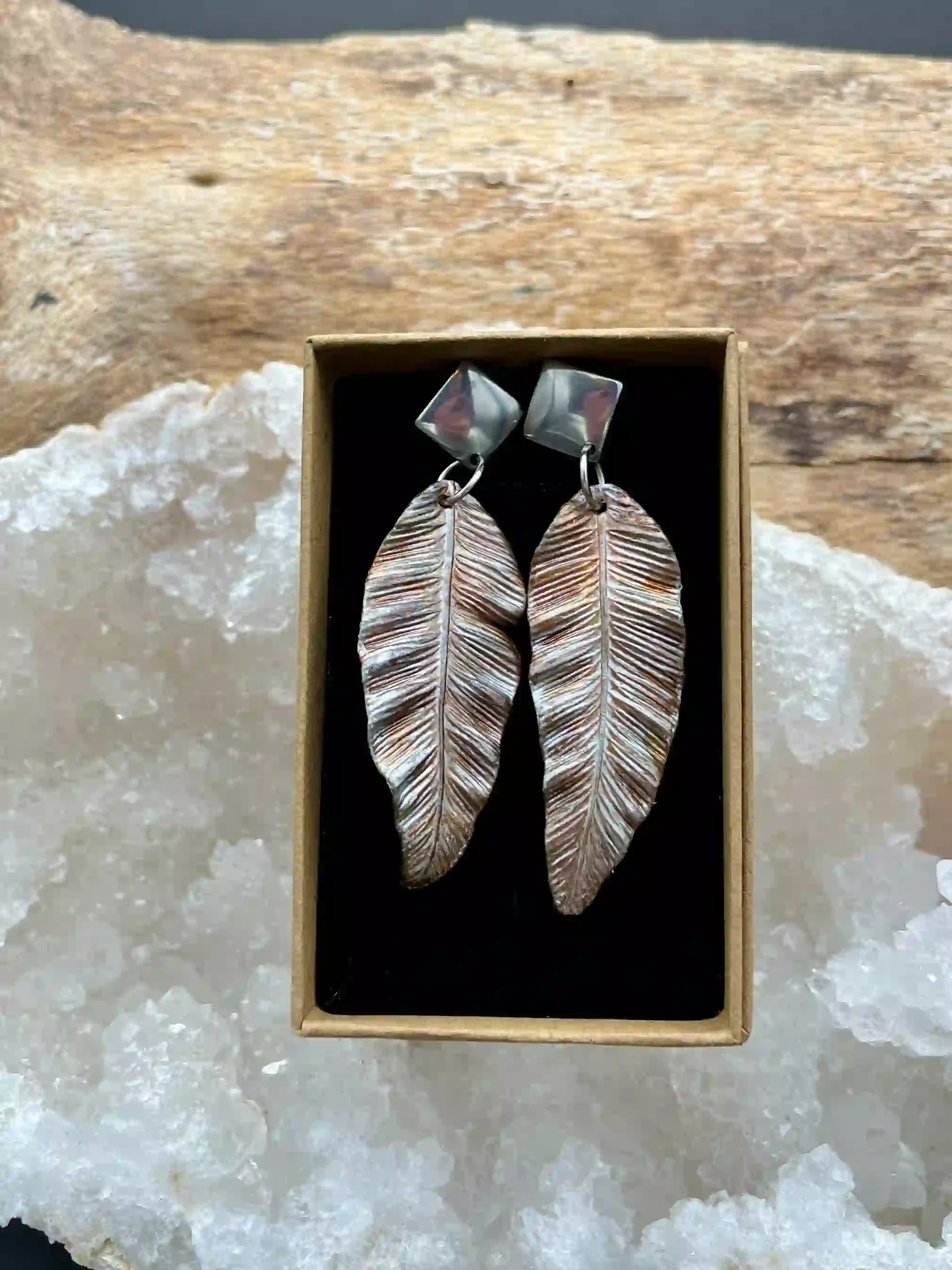 Kapradí náušnice (No4)