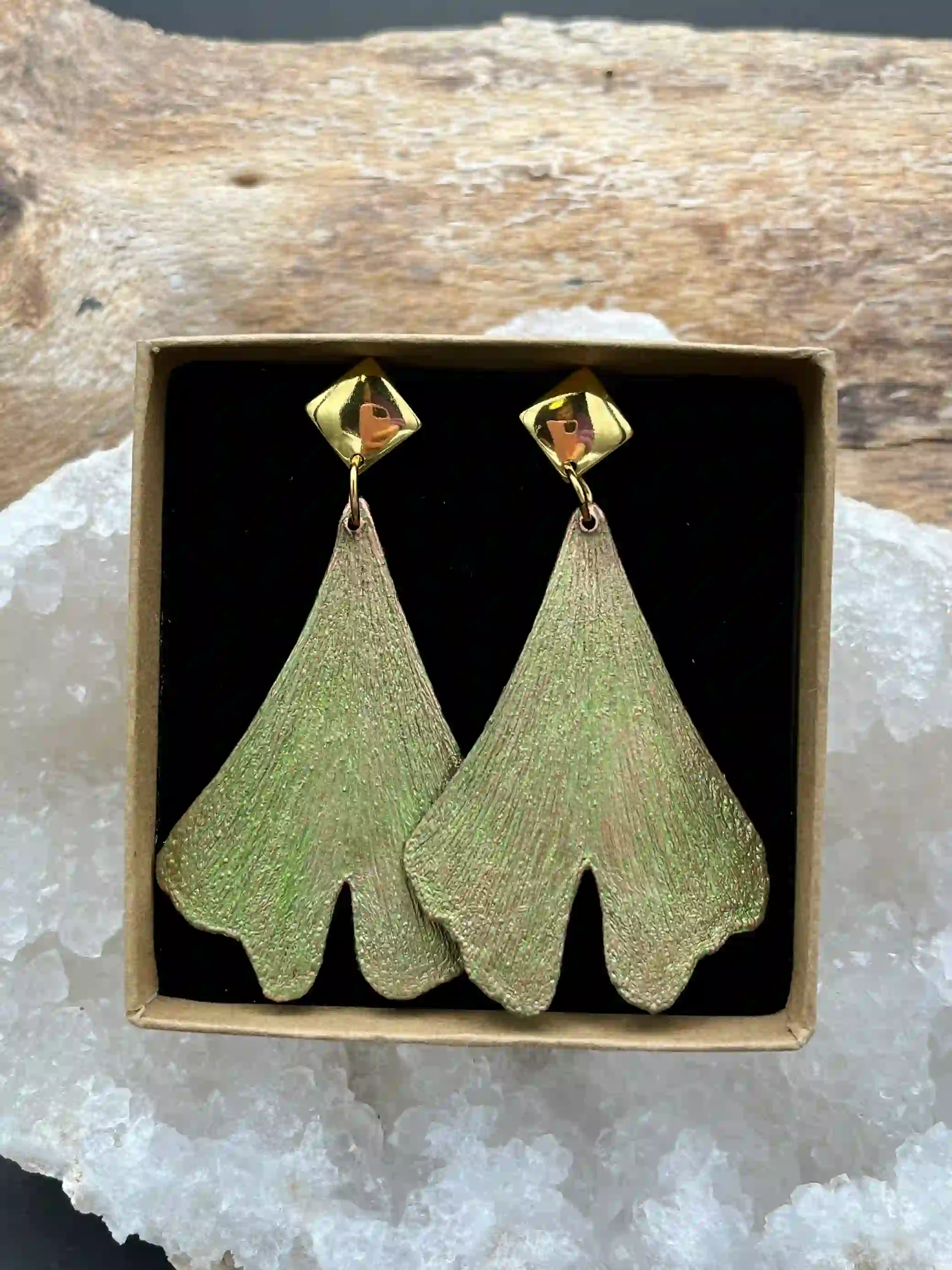 Ginko náušnice (No7)