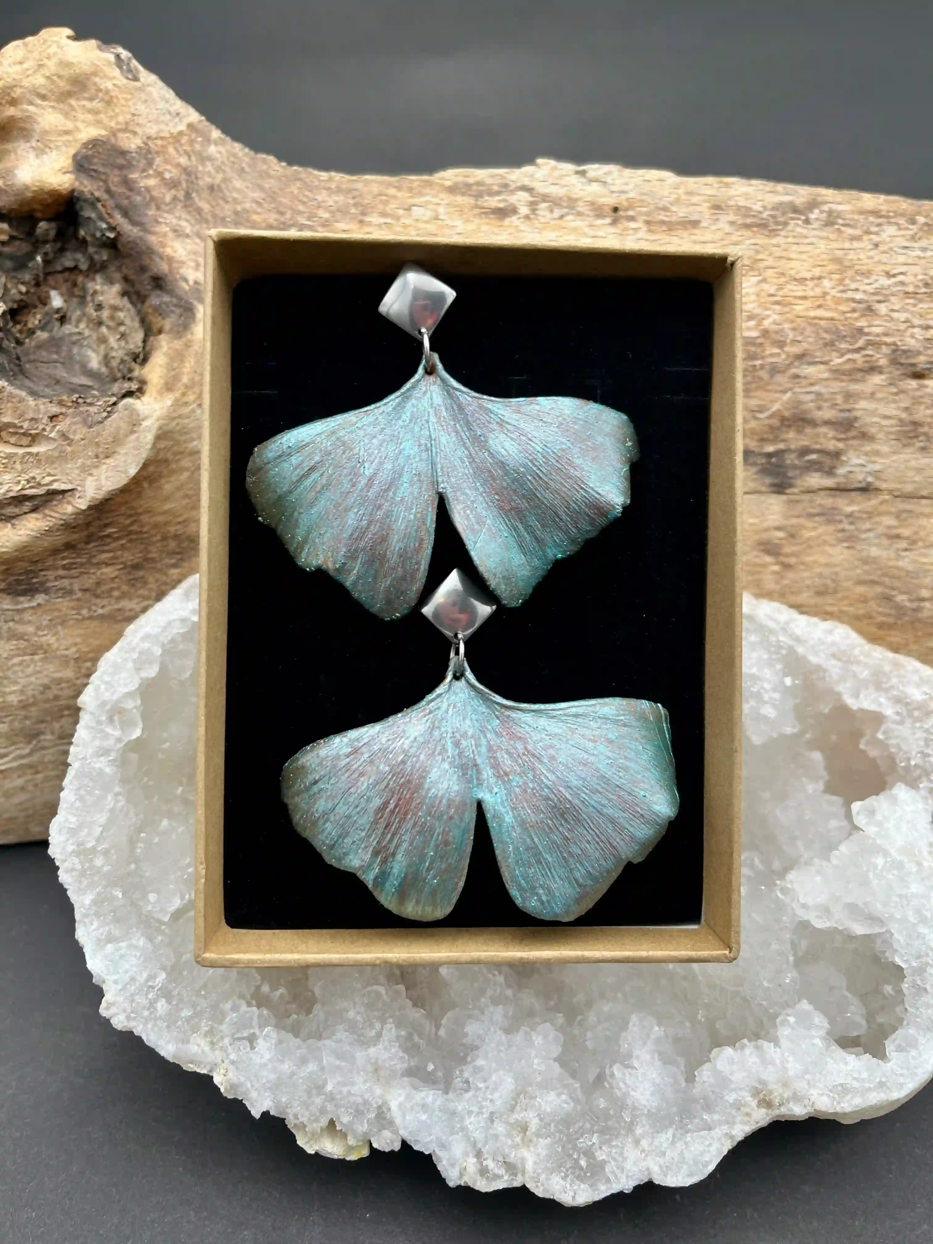 Ginko náušnice (No9)